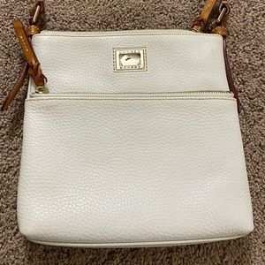White Leather Dooney and Bourke Cross Body